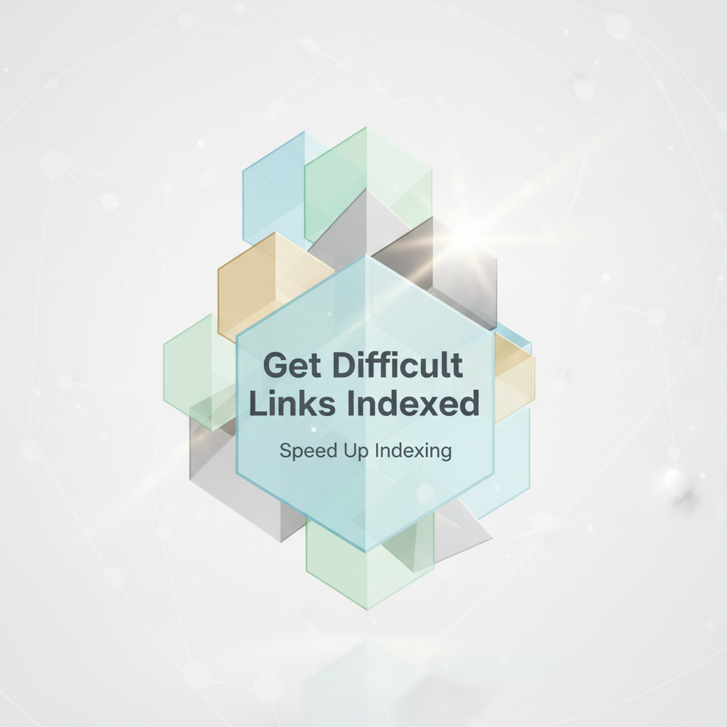 Illustration: Get Difficult Links Indexed: Speed Up Indexing